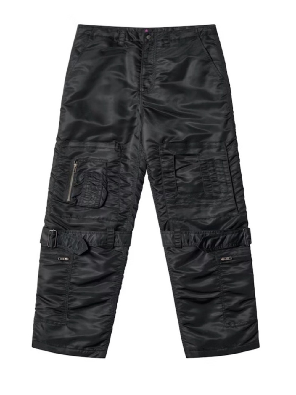 Vivienne Westwood x PALACE Black Cargo Bondage Parachute Pants Flight Trousers
